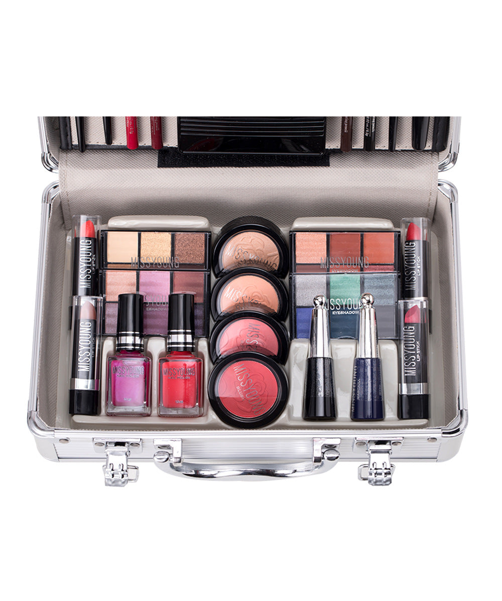 Multifunctional Cosmetic Case Facial Eye Shadow Blush Eyebrow Pencil Lipstick Nail Polish Eyebrow Brush Combination Makeup Case