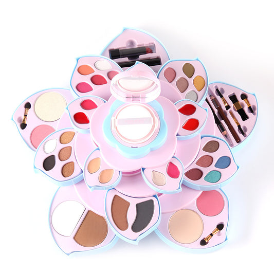 Air Cushion BB Pink Rotating Large Plum Blossom Coin Makeup Palette Eye Shadow Plate Multifunctional Makeup Set