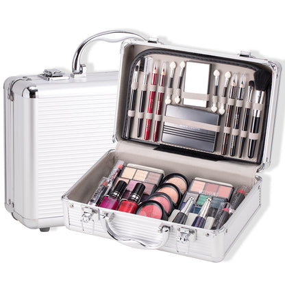 Multifunctional Cosmetic Case Facial Eye Shadow Blush Eyebrow Pencil Lipstick Nail Polish Eyebrow Brush Combination Makeup Case