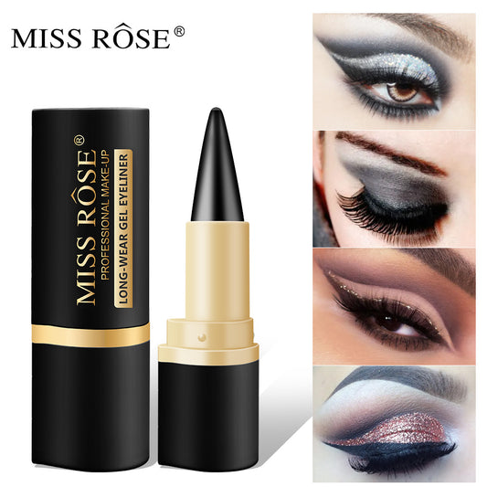 Waterproof Eyeliner Gel Eyeliner Matte Quick-Drying Eyeliner Pen Single-Head Rich Eyeliner Gel Pen