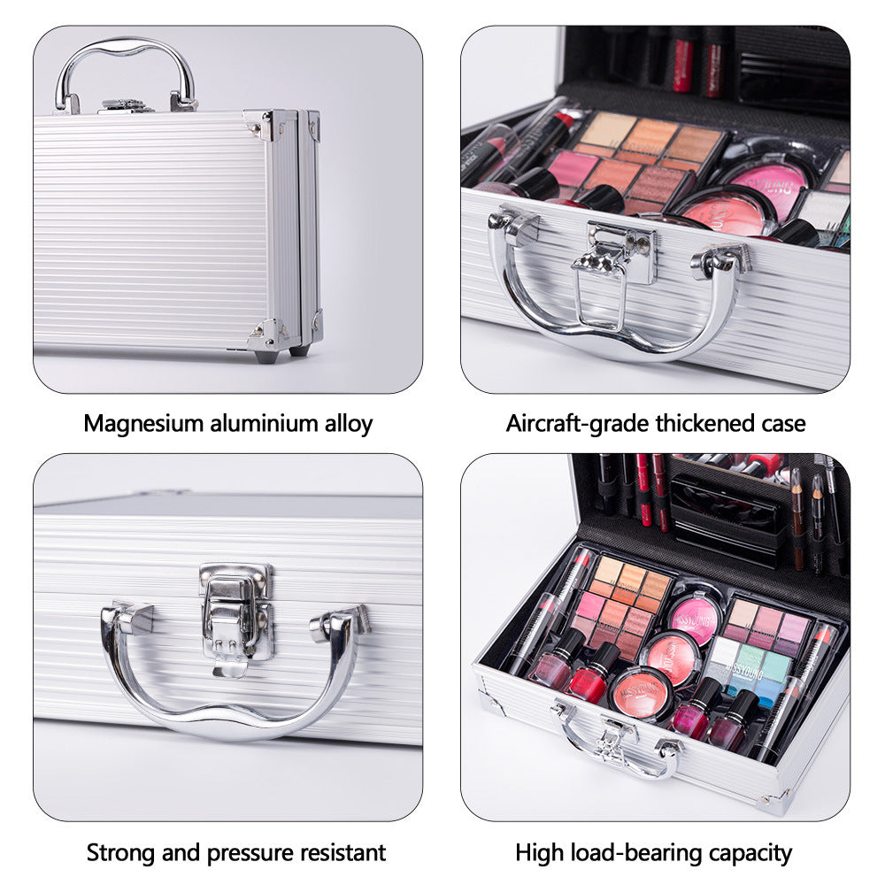 Makeup Combination Lipstick Blush Lip Liner European and American Matte Shimmer Eye Shadow Plate Suit Makeup Palette