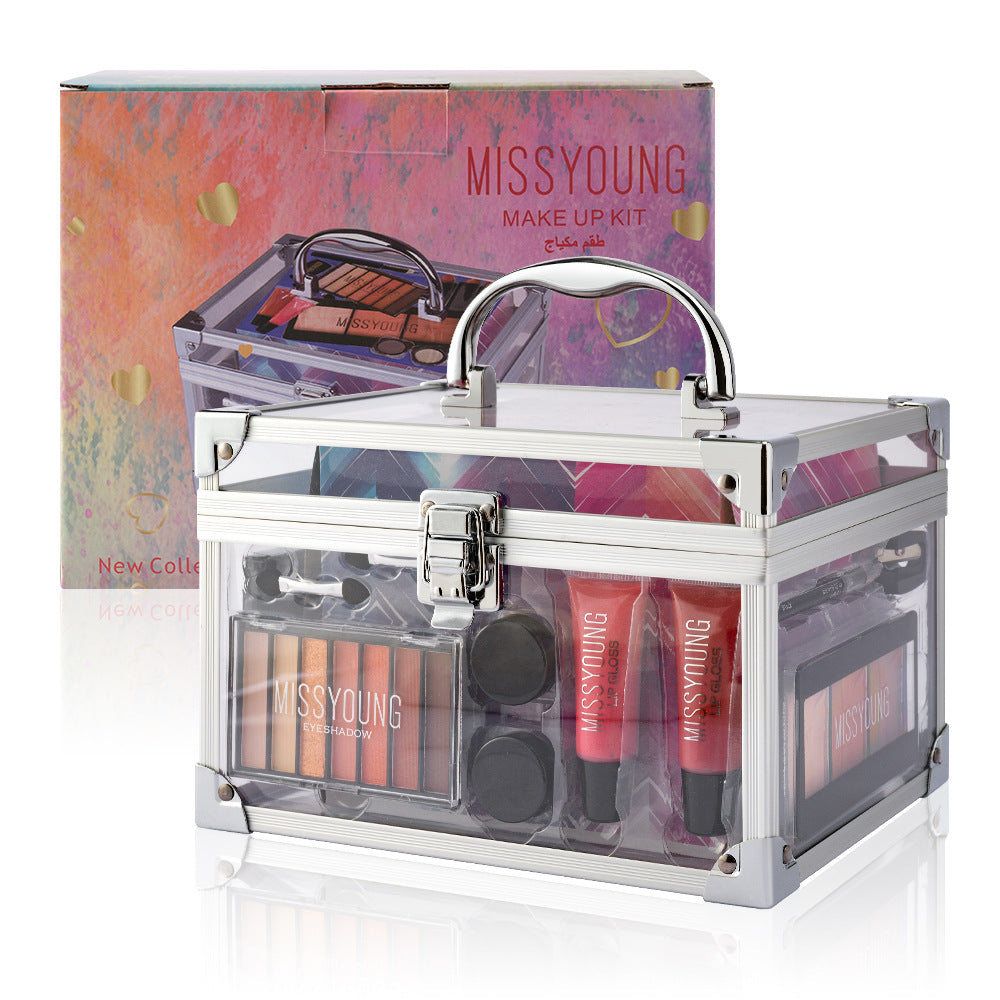 Bronzing Powder Integrated Multifunctional Cosmetic Case Lipstick Eyebrow Pencil Eye Shadow Combination Suit Makeup