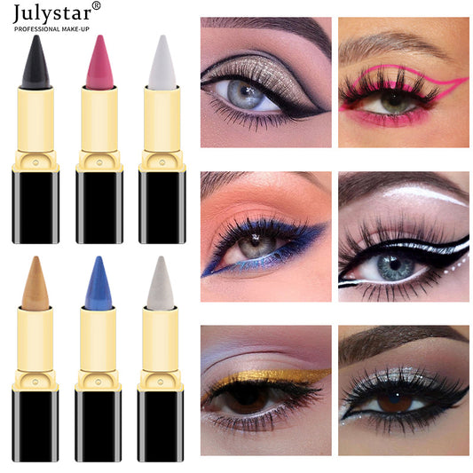 New Colorful Easy-to-Apply Non-Smudge Eyeliner Pen Waterproof Long-Lasting Eyeliner Gel Pen