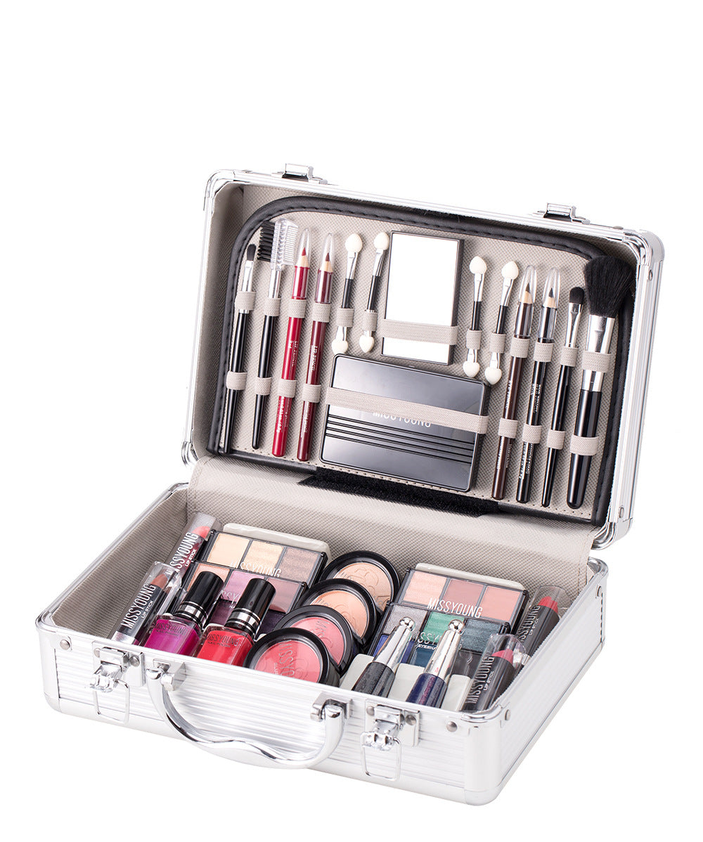 Multifunctional Cosmetic Case Facial Eye Shadow Blush Eyebrow Pencil Lipstick Nail Polish Eyebrow Brush Combination Makeup Case