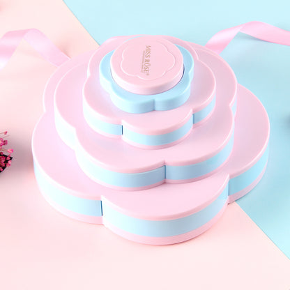 Air Cushion BB Pink Rotating Large Plum Blossom Coin Makeup Palette Eye Shadow Plate Multifunctional Makeup Set
