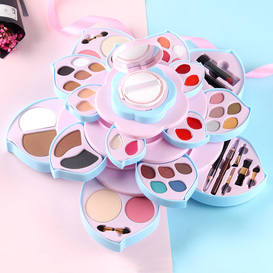 Air Cushion BB Pink Rotating Large Plum Blossom Coin Makeup Palette Eye Shadow Plate Multifunctional Makeup Set