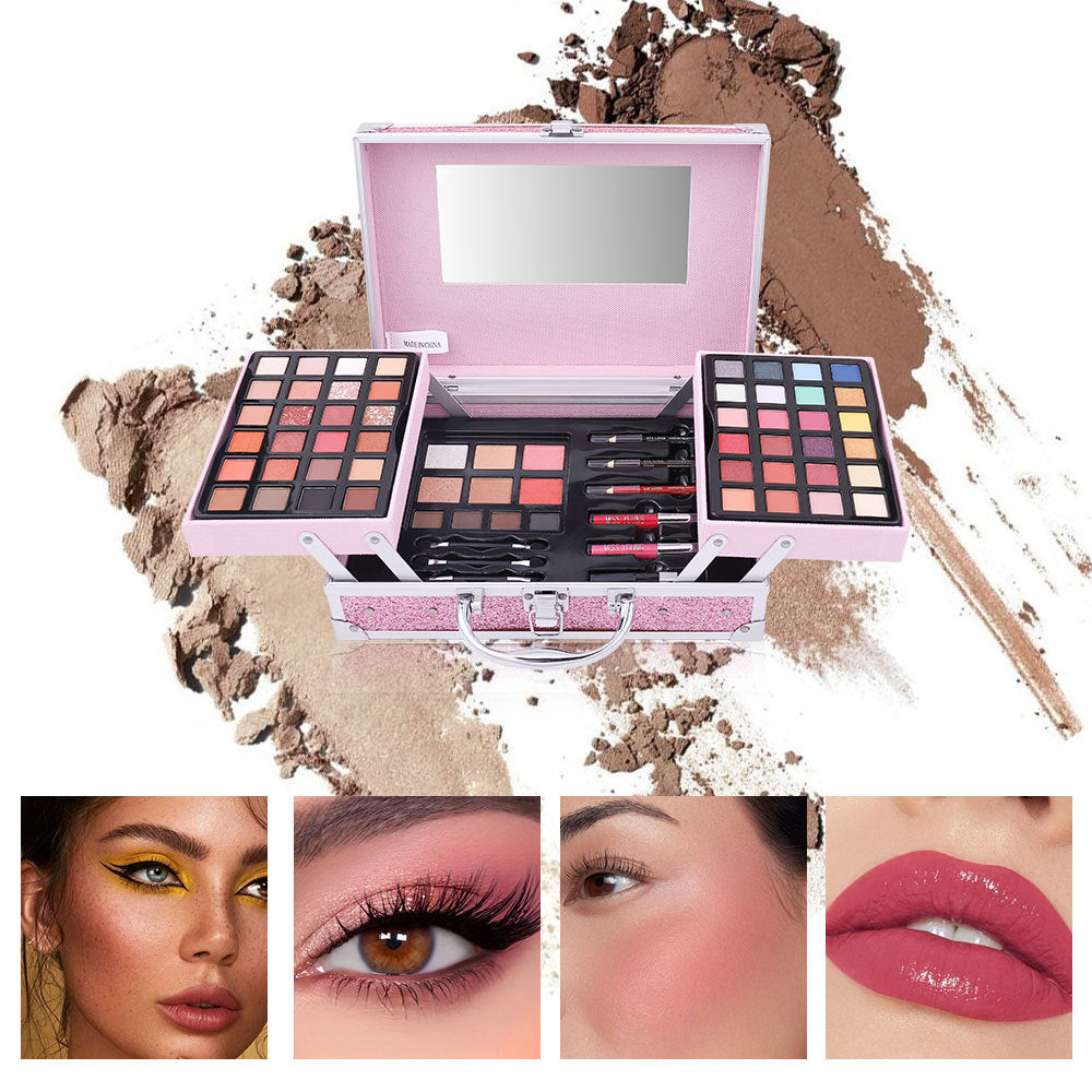 New Makeup Case Multi-Color Natural Eye Shadow Blush Lipstick All-in-One Portable Makeup Tools Makeup