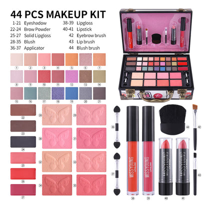 Suit Makeup Palette Stage Makeup Cosmetics Lipstick Eye Shadow Blush Combination Makeup Set Suit in Stock
