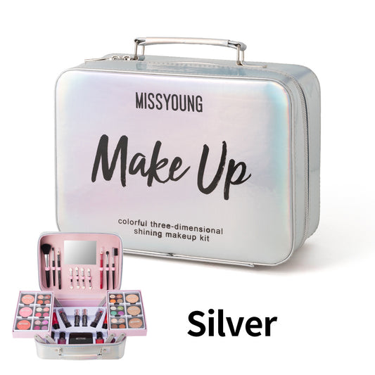 Makeup Eye Shadow Blush Lipstick Kit Facial Makeup Holiday Gift Set