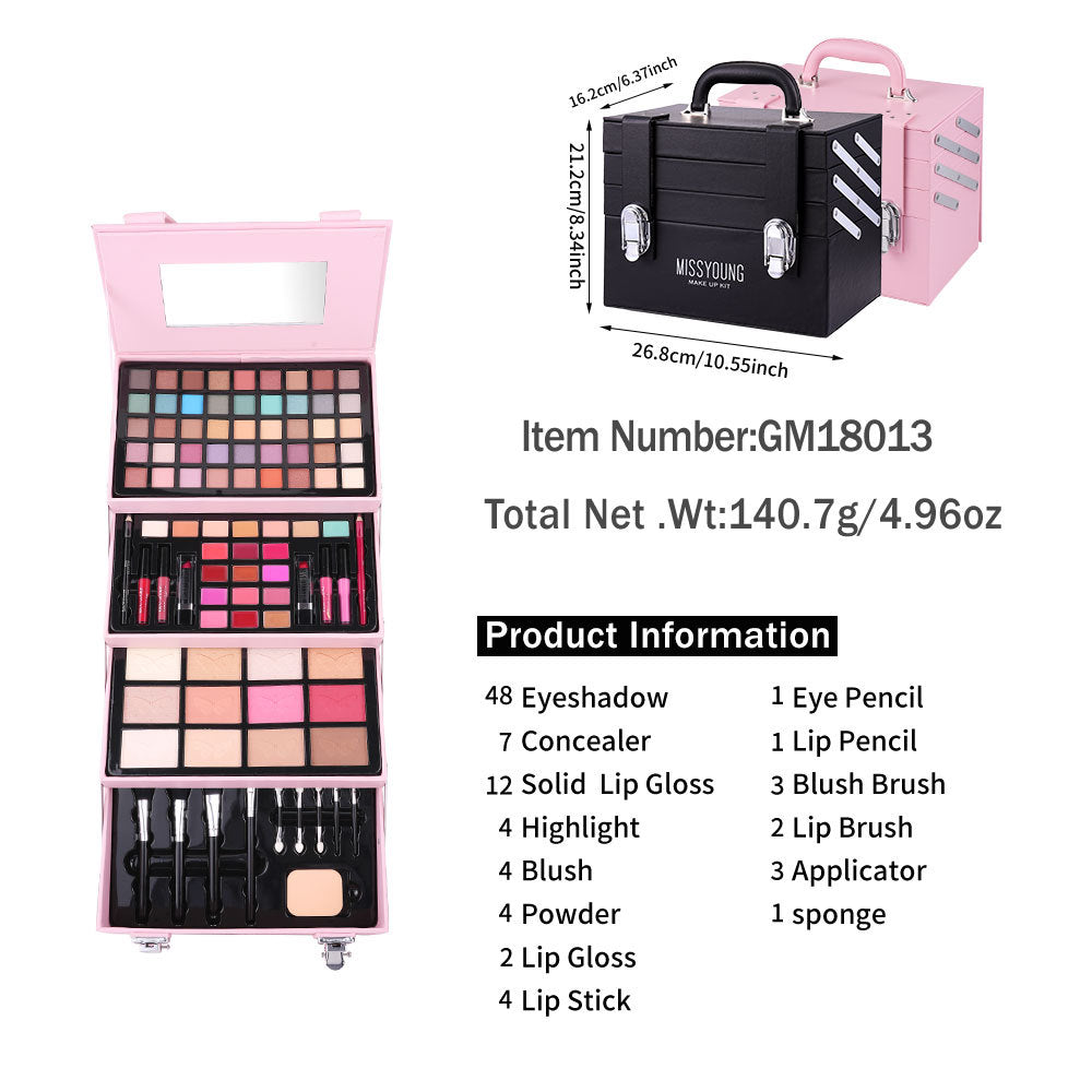 Makeup Matte Blush Thin and Glittering Eye Shadow Kit Repair Lipstick Multifunctional Makeup Palette Makeup Set