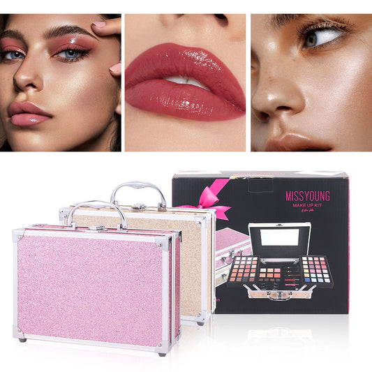 New Makeup Case Multi-Color Natural Eye Shadow Blush Lipstick All-in-One Portable Makeup Tools Makeup