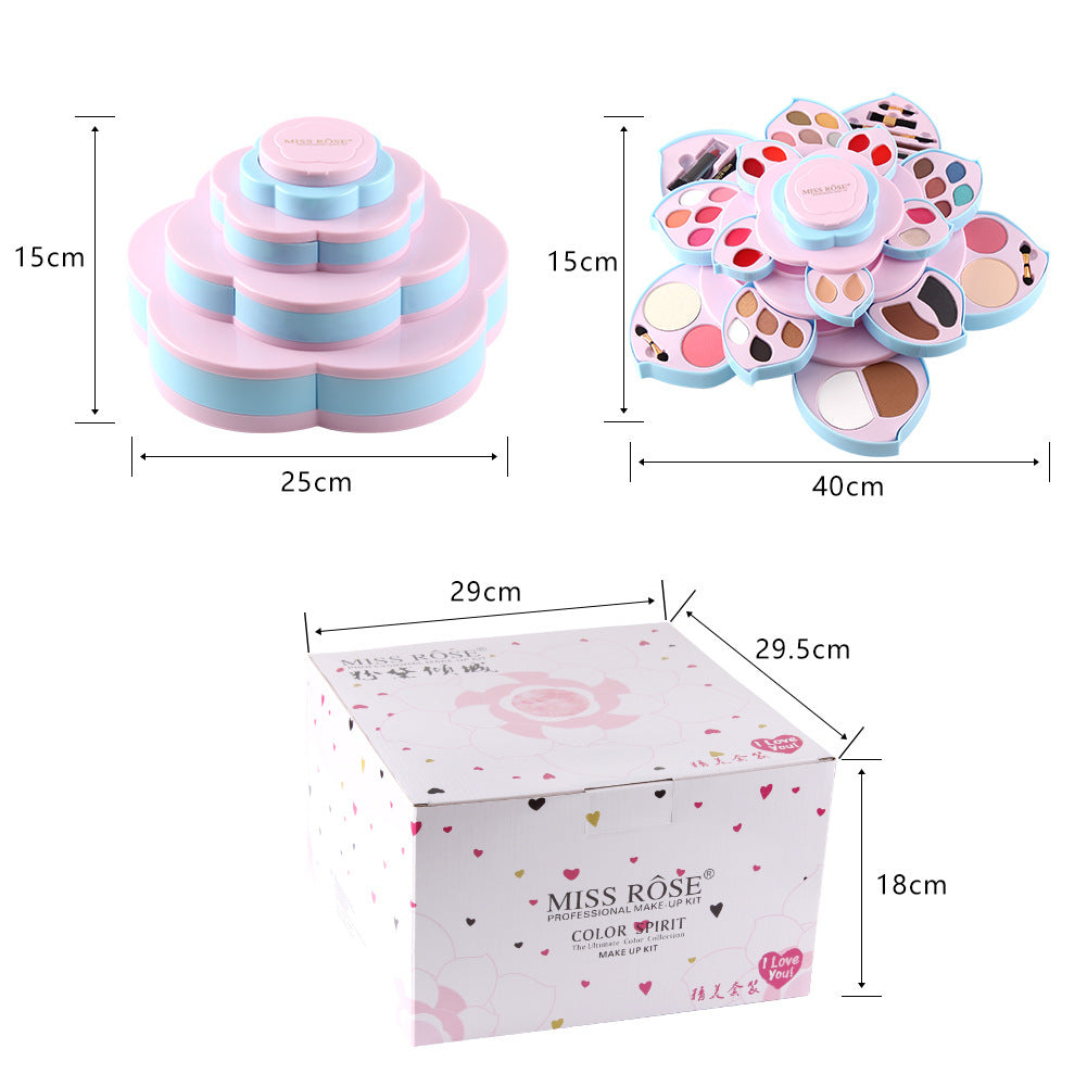 Air Cushion BB Pink Rotating Large Plum Blossom Coin Makeup Palette Eye Shadow Plate Multifunctional Makeup Set