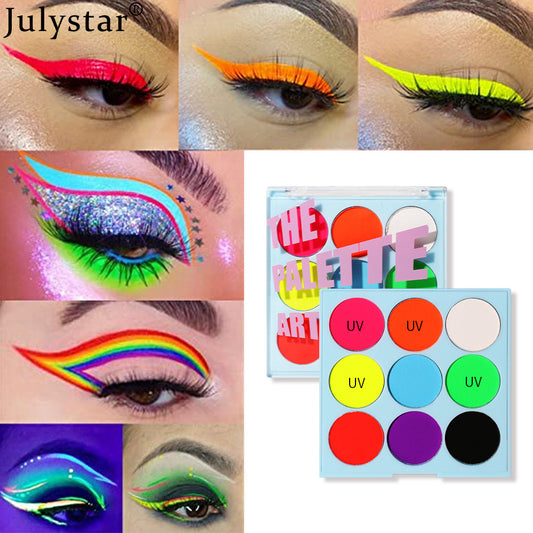 Color Fluorescent Eyeshadow Cream European and American Painted Waterproof Sweat-Proof Easy to Color Long-Lasting Natural Quick-Drying Eyeliner