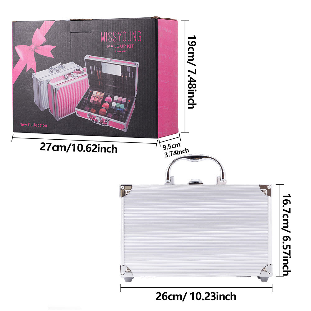 Makeup Combination Lipstick Blush Lip Liner European and American Matte Shimmer Eye Shadow Plate Suit Makeup Palette