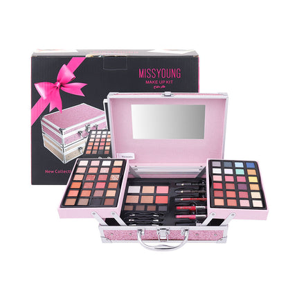 New Makeup Case Multi-Color Natural Eye Shadow Blush Lipstick All-in-One Portable Makeup Tools Makeup