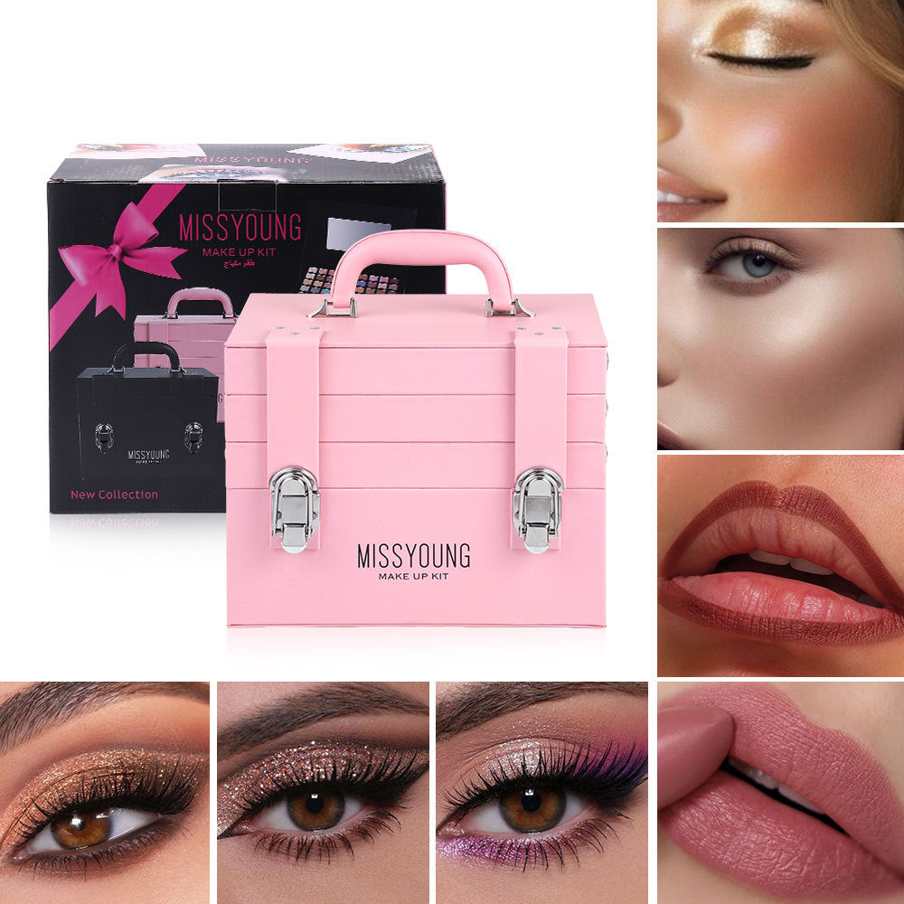 Makeup Matte Blush Thin and Glittering Eye Shadow Kit Repair Lipstick Multifunctional Makeup Palette Makeup Set