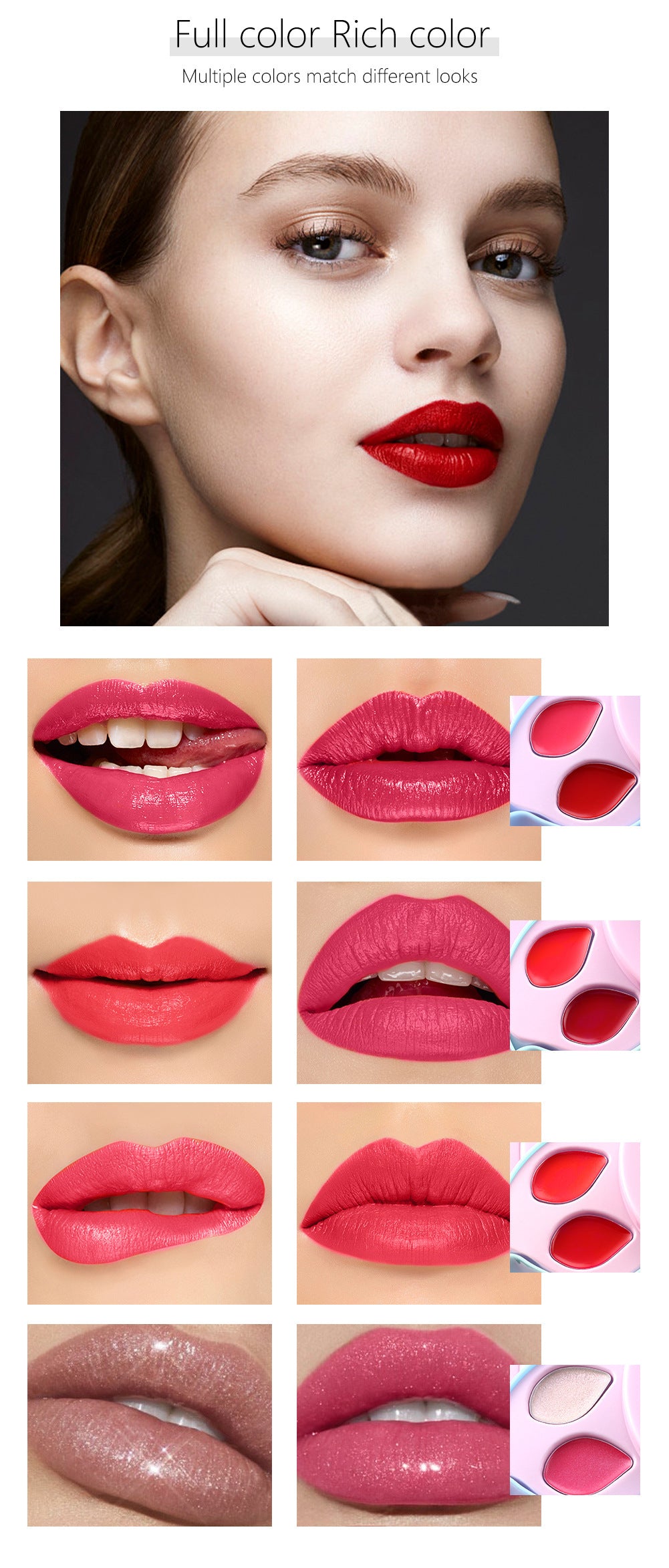 Air Cushion BB Pink Rotating Large Plum Blossom Coin Makeup Palette Eye Shadow Plate Multifunctional Makeup Set