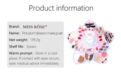 Air Cushion BB Pink Rotating Large Plum Blossom Coin Makeup Palette Eye Shadow Plate Multifunctional Makeup Set